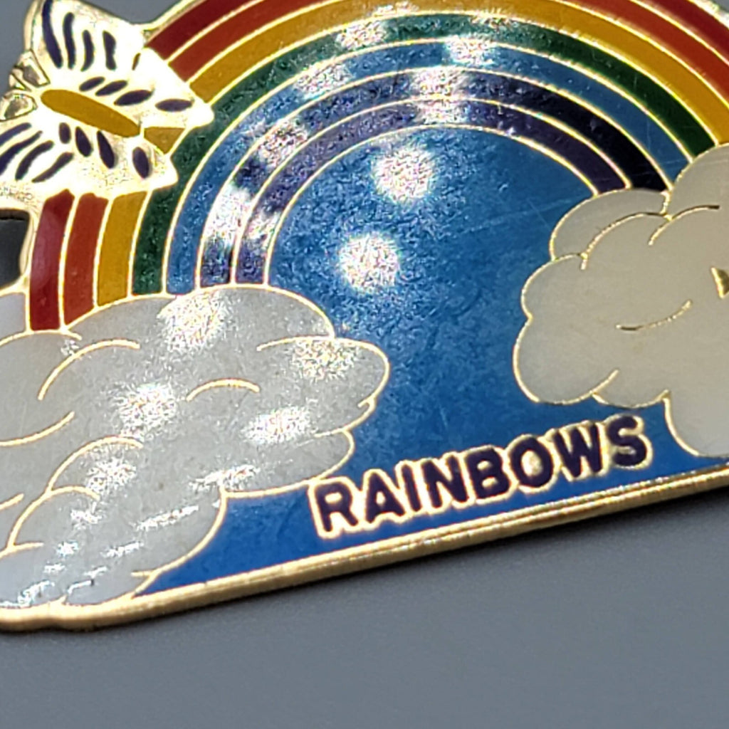 Enamel Pin Lot of 2 Rainbow Butterfly Ankh Lapel Hat Pride