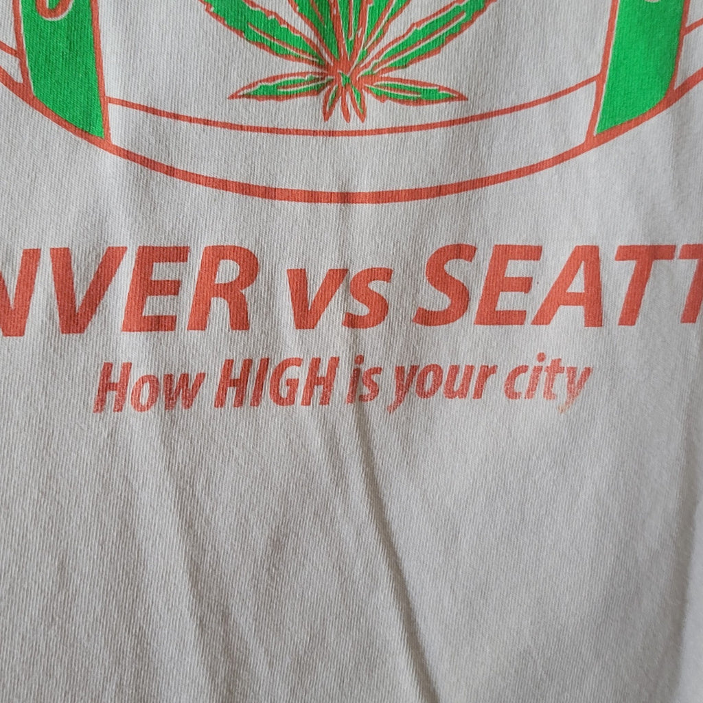 2012 T Shirt Sz L Denver vs Seattle 420 Super Bowl High High is Your City