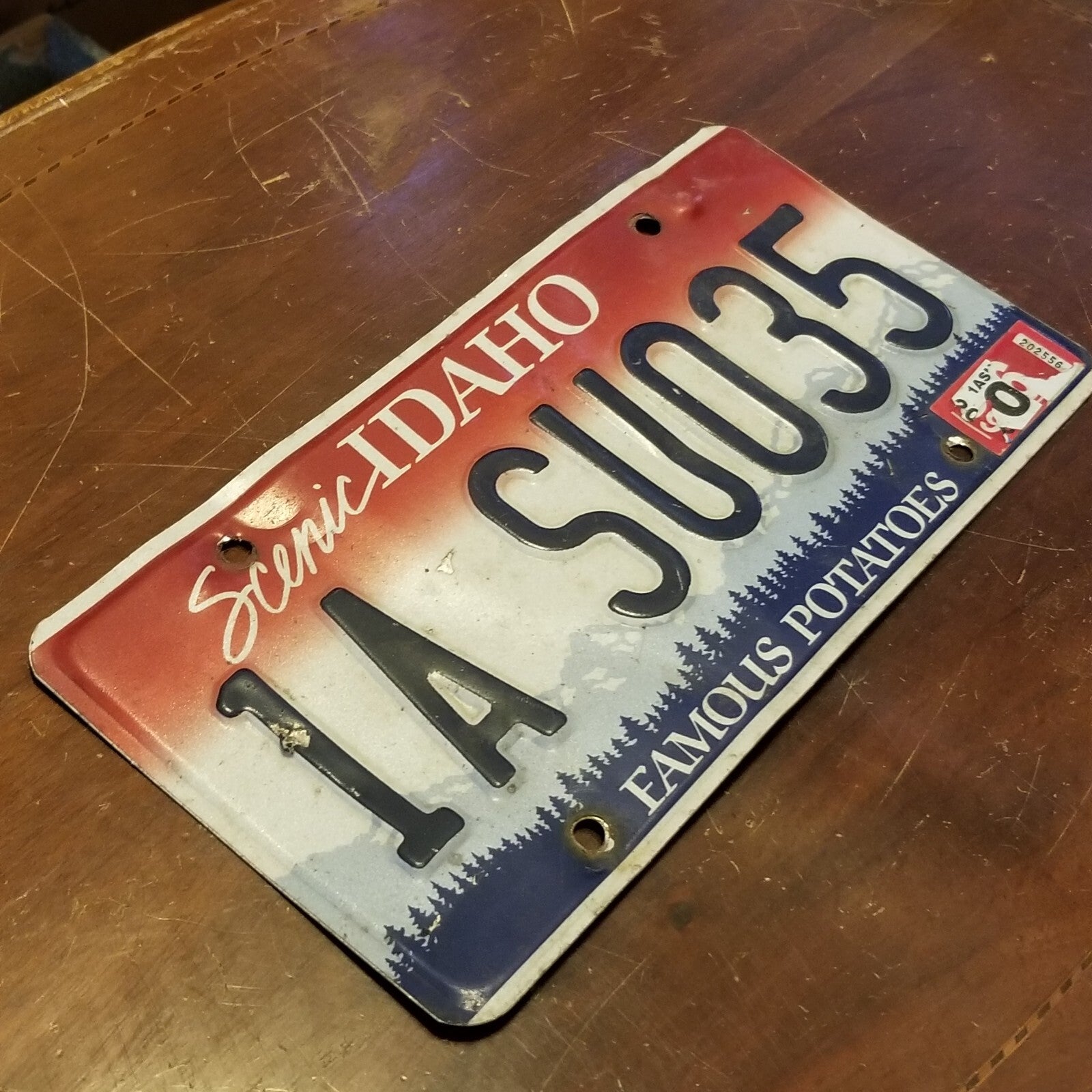 License Plate IDAHO 1A SU035 12" x 6"