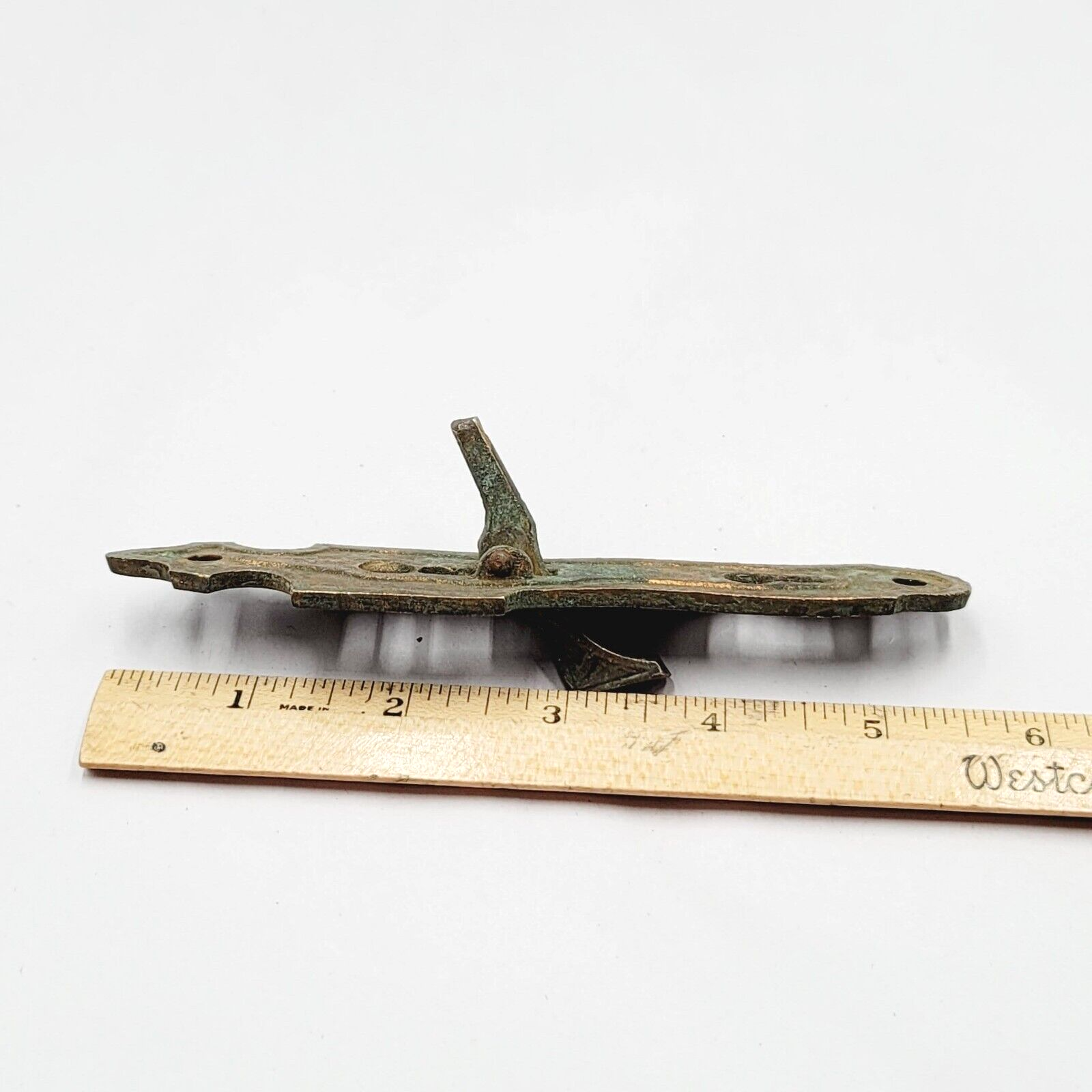 Antique Bronze Ice Box Furniture Latch Only No Keeper Ornate No Key