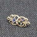 10K Gold OES Order of the Eastern Star Past Patron Masonic Pendant Pin Brooch 1g