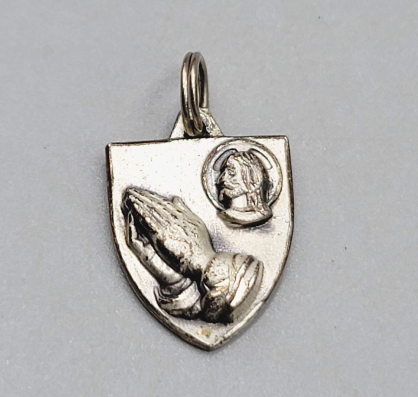 Vintage Hayward Sterling Silver I AM A PROTESTANT Charm 3/4"