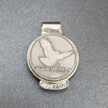 Black Hawk Colorado Money Clip Silver tone Souvenir