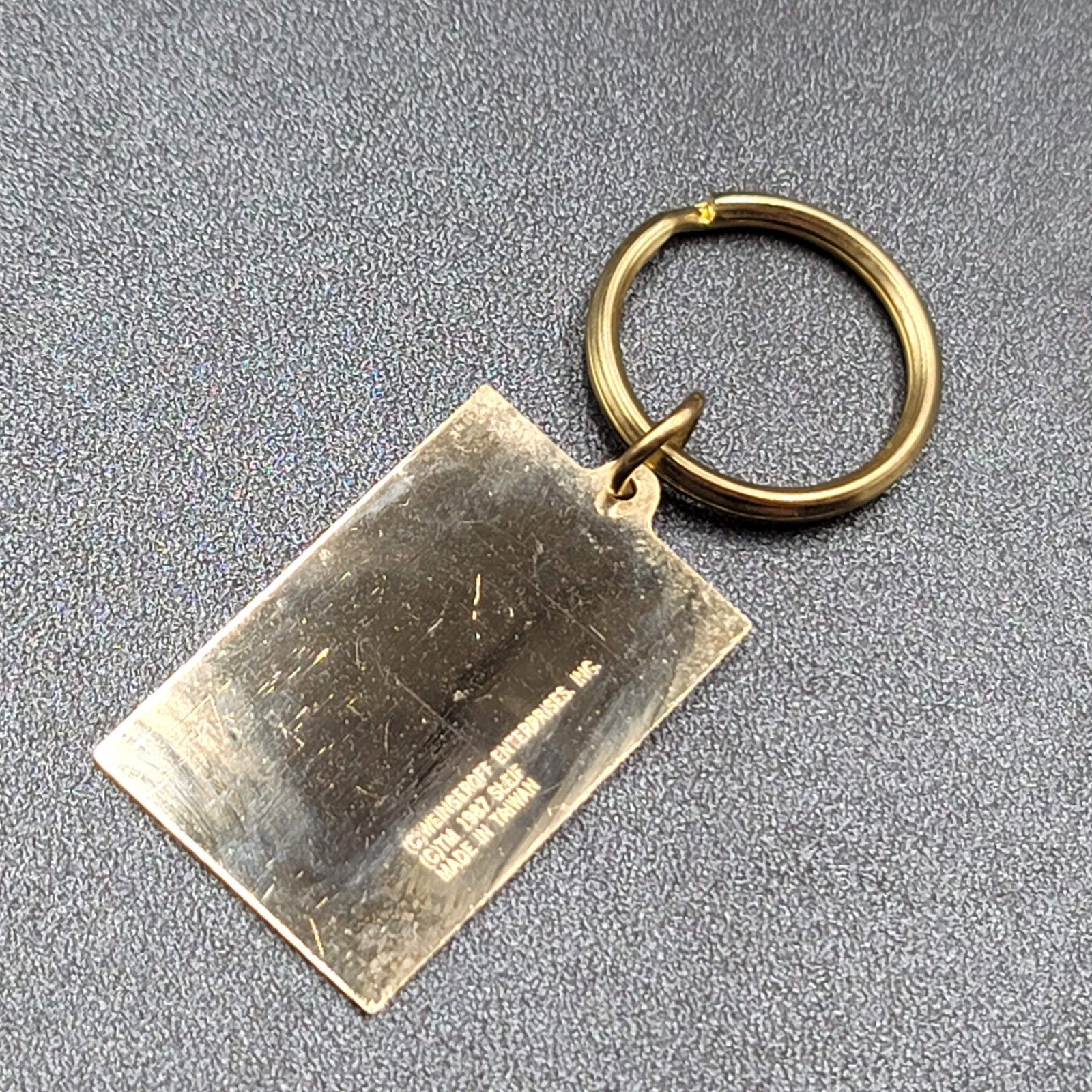 Vtg Ellis Island New York 100 Year Anniversary Souvenir Metal Keychain 1892-1992