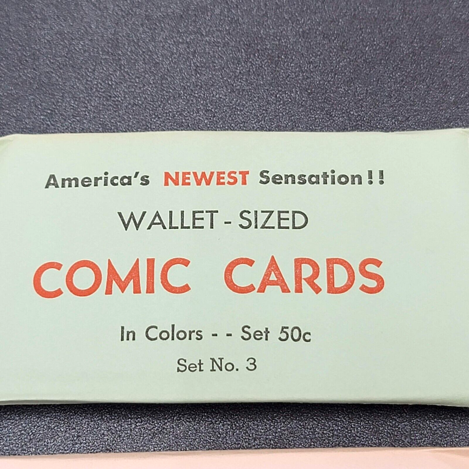Vintage Adult Novelty Comic Cards Wallet Sized Set 3 and Set 4 SEALED!!