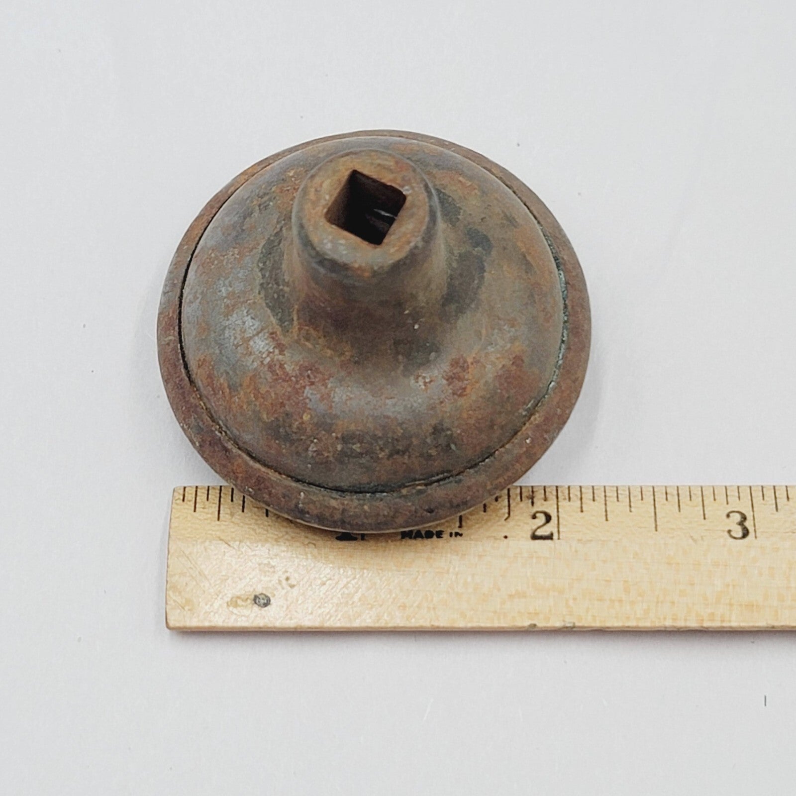 Vintage SINGLE Indented Stye Doorknob Salvage Door Hardware 2.25"