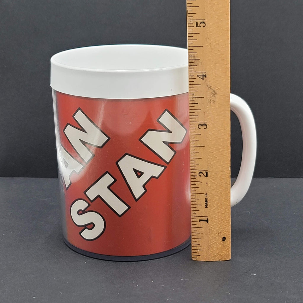 Vintage STAN Thermo Serv Insulated Plastic Mug Red USA 8oz RARE Eminem