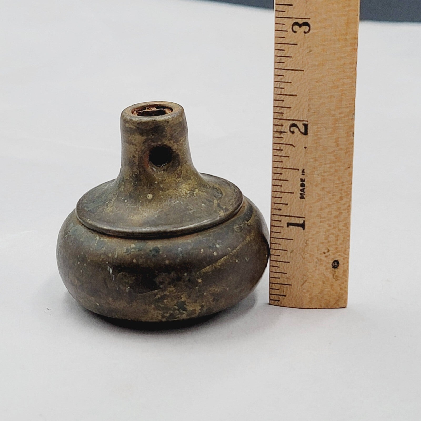Vintage Steel SINGLE Doorknob Salvage Door Hardware 2.25" 119