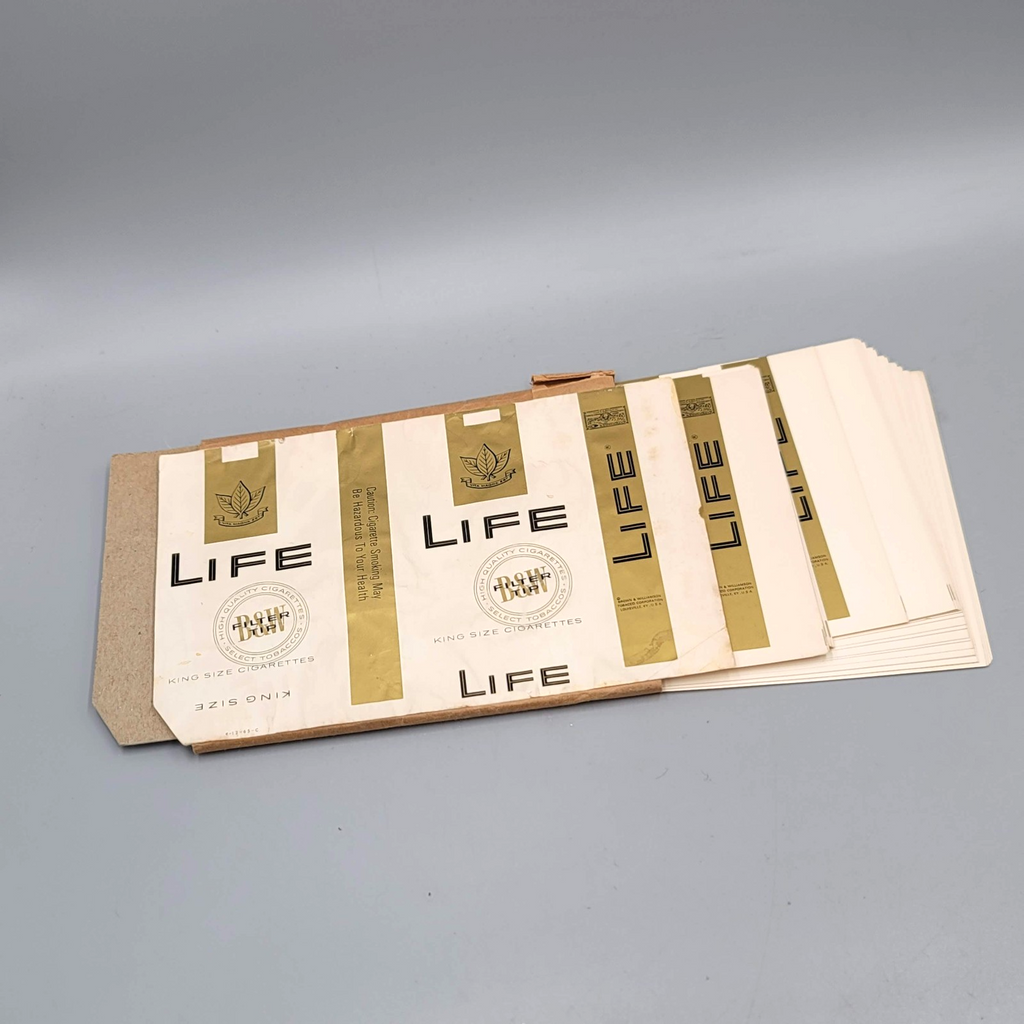 Vintage Lot B&W LIFE Cigarette Wrappers