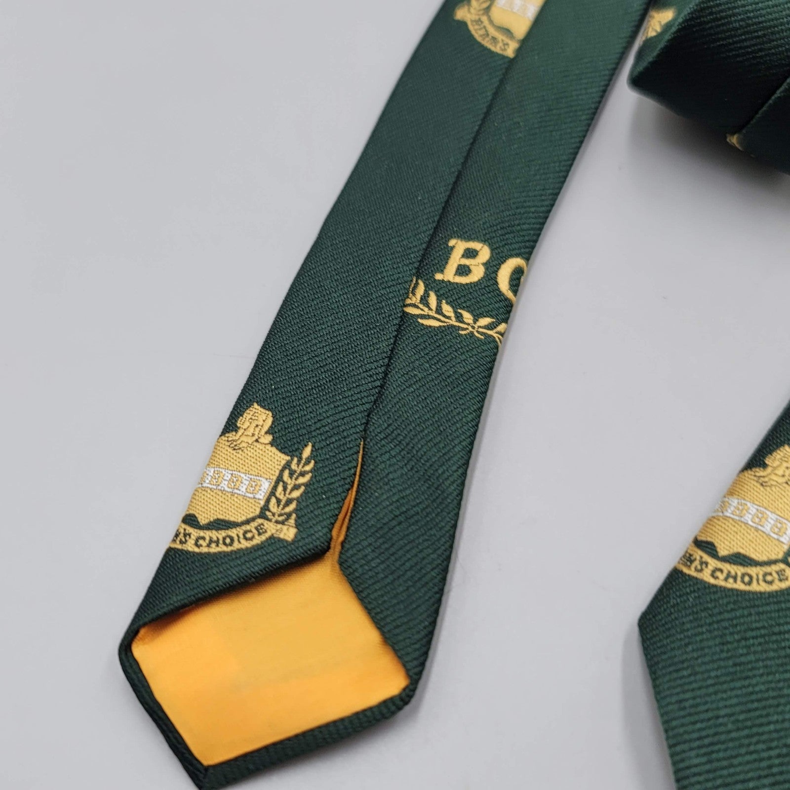 Vintage Necktie Jim Beams Choice Whiskey Bourbon Tie Green Ernst San Francisco