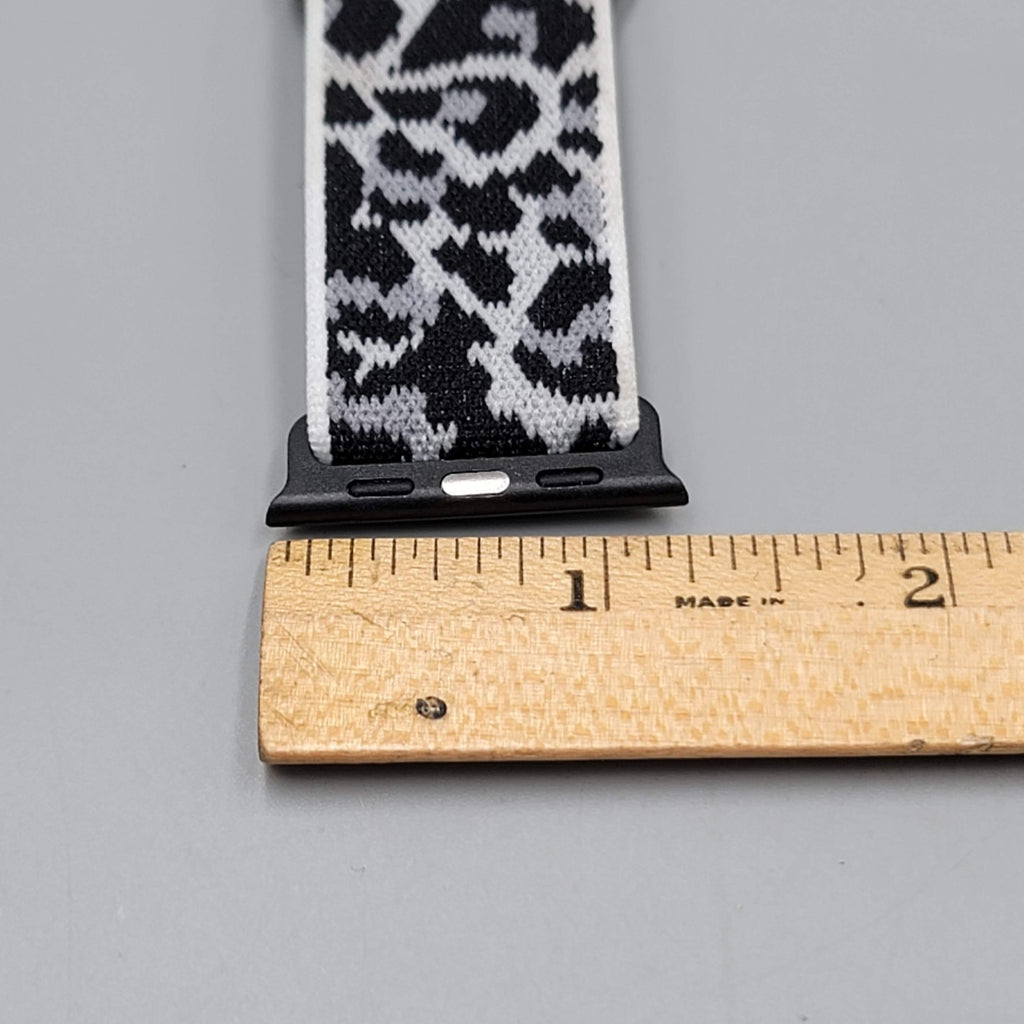 Elastic Replacement bands for Apple Watch Leopard Prints Lot of 2 NWOT
