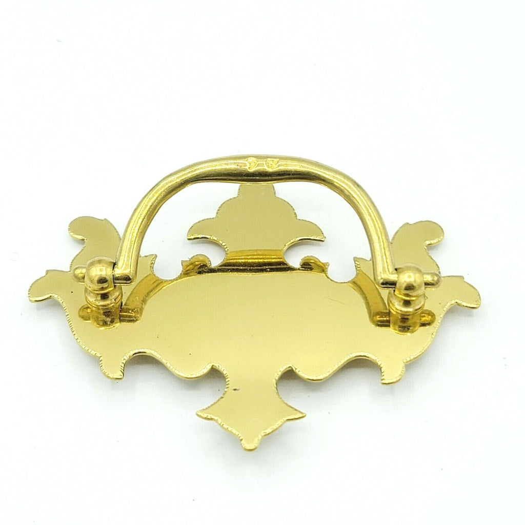 Vintage Brass Drawer Pull Chippendale Style Salvage Hardware SINGLE ONLY
