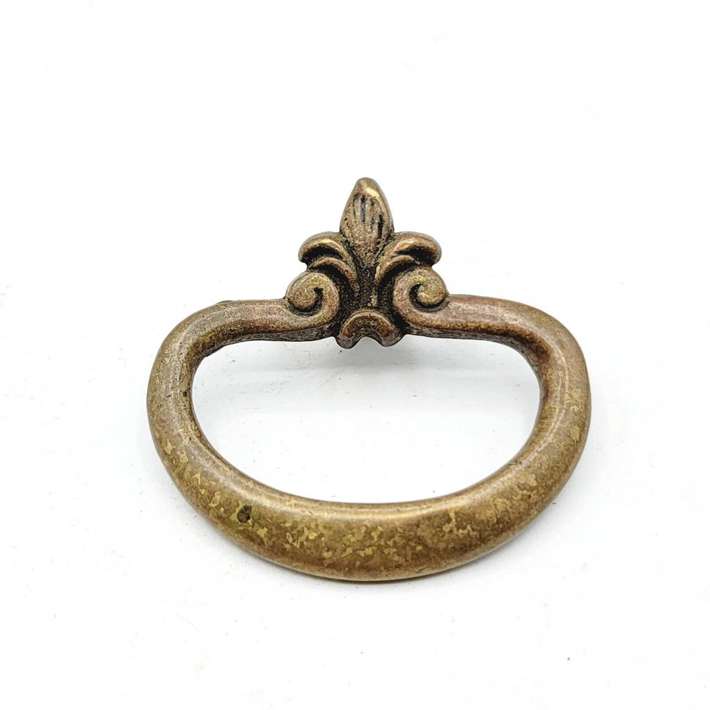 Vintage Brass Drawer Pull Salvage Hardware 1 7/8"