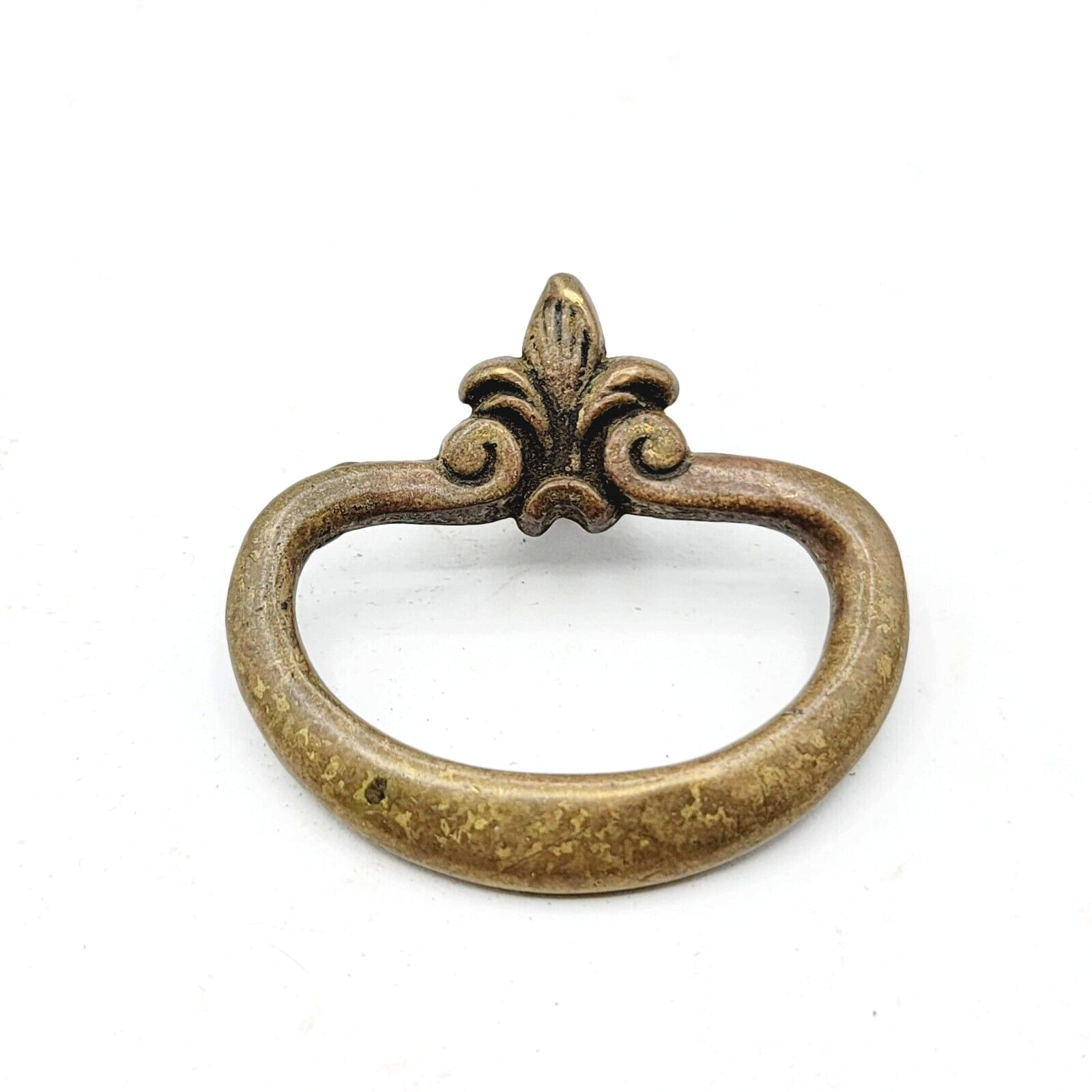 Vintage Brass Drawer Pull Salvage Hardware 1 7/8"