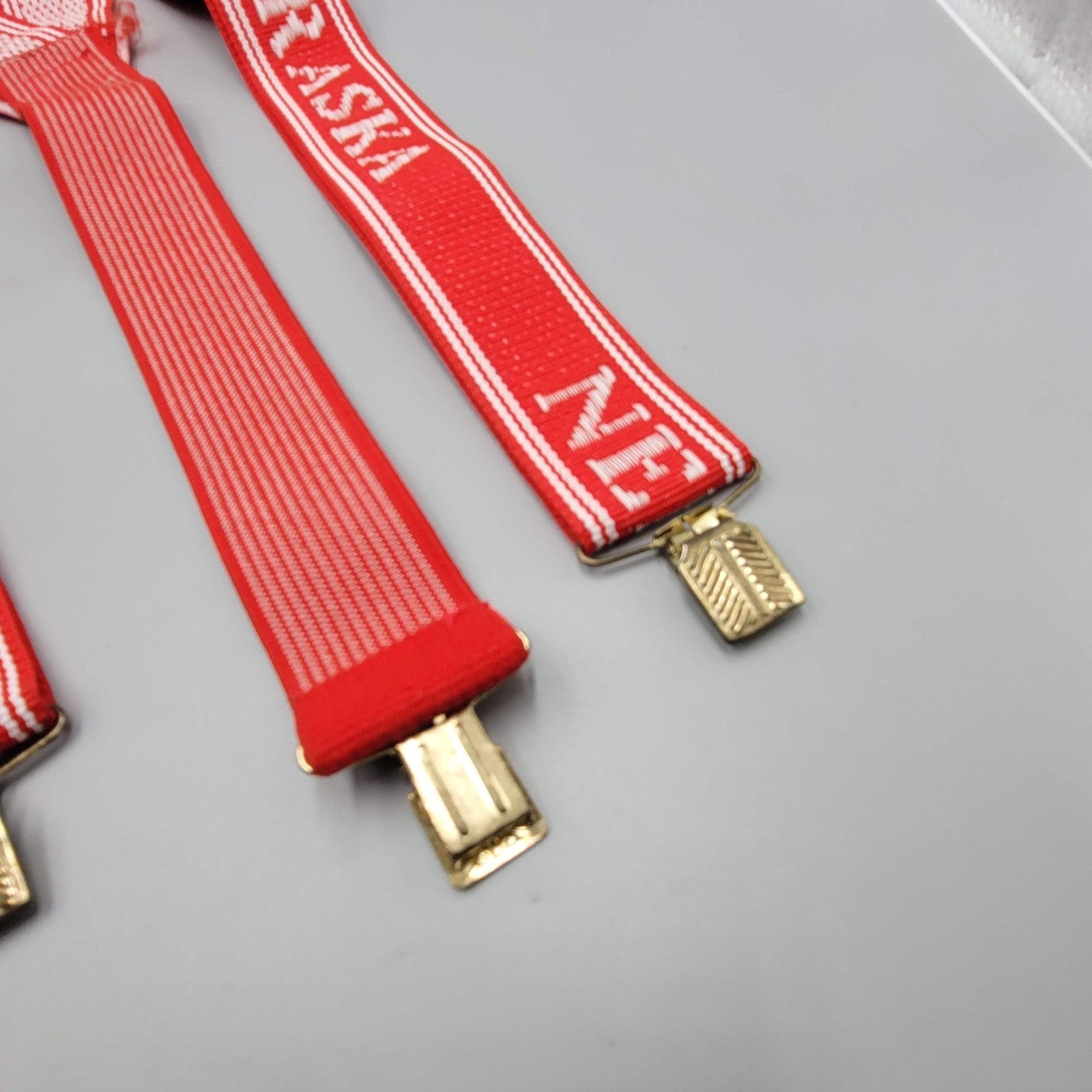 Red Nebraska Huskers Suspenders Adjustable