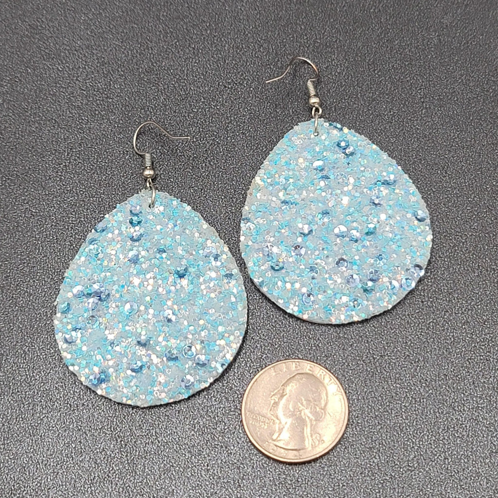 Pierced Earrings EAT SLEEP SCHOOL REPEAT Dangle Teardrop 2.25"