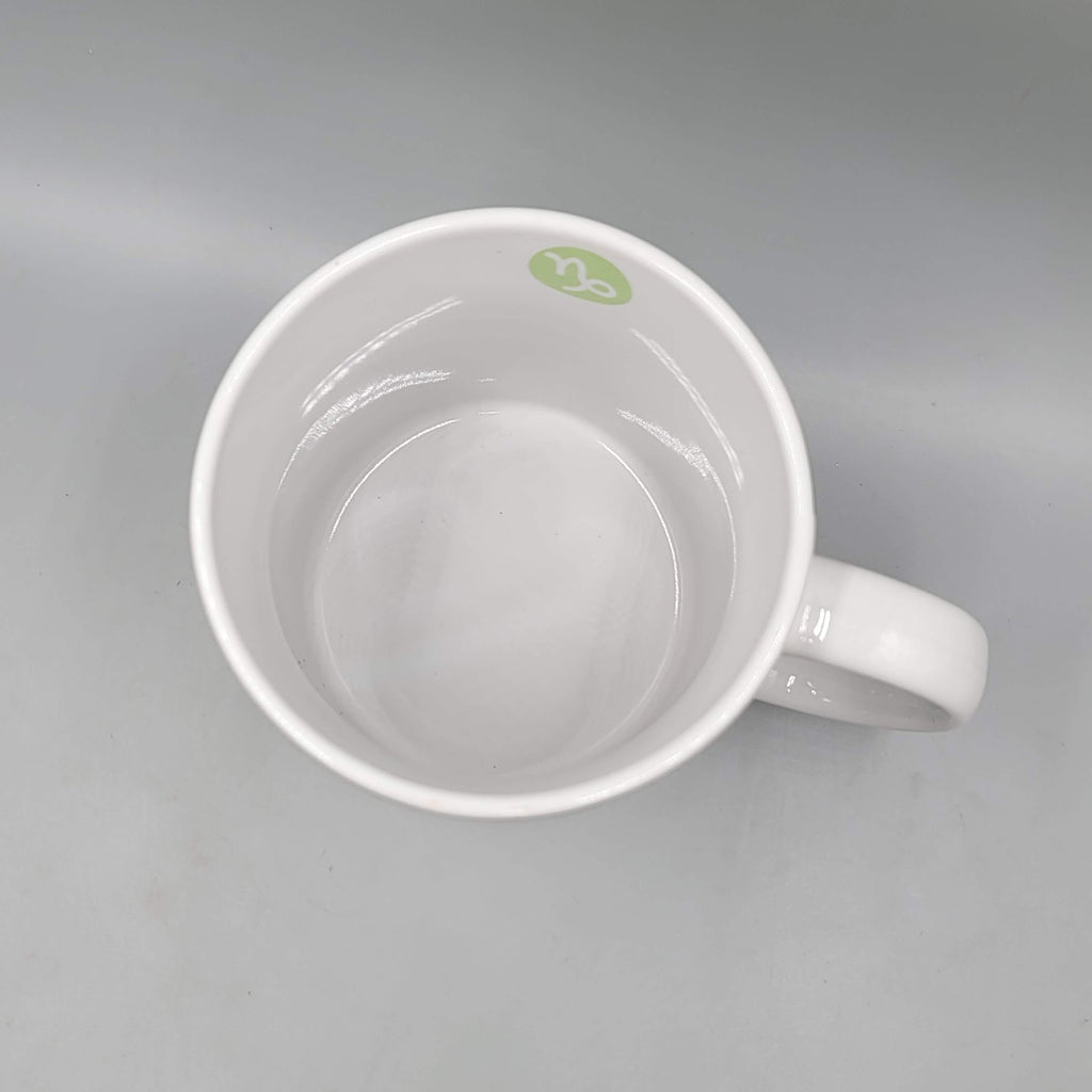 Fisher Capricorn Zodiac Coffee Mug Cup Green Ceramic Astrology Large