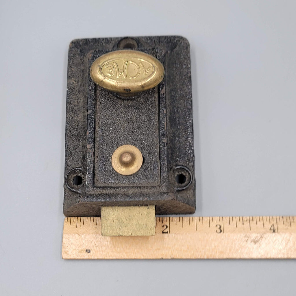 Vintage ACME Surface Rim Night Latch No Keeper Reclaimed Salvage No Lock