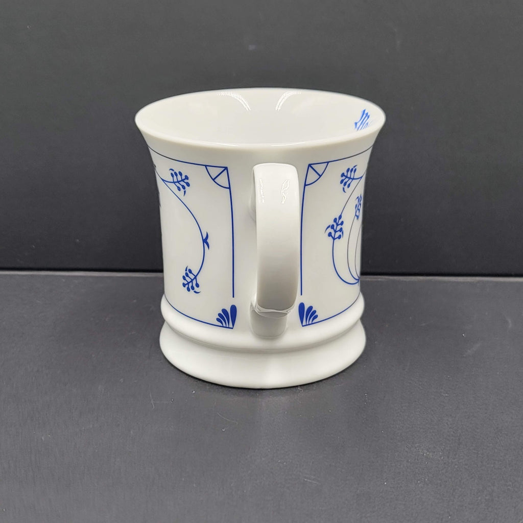 Indian Blue Coffee Mug Finnish White and Blue Tea Cup Ceramic
