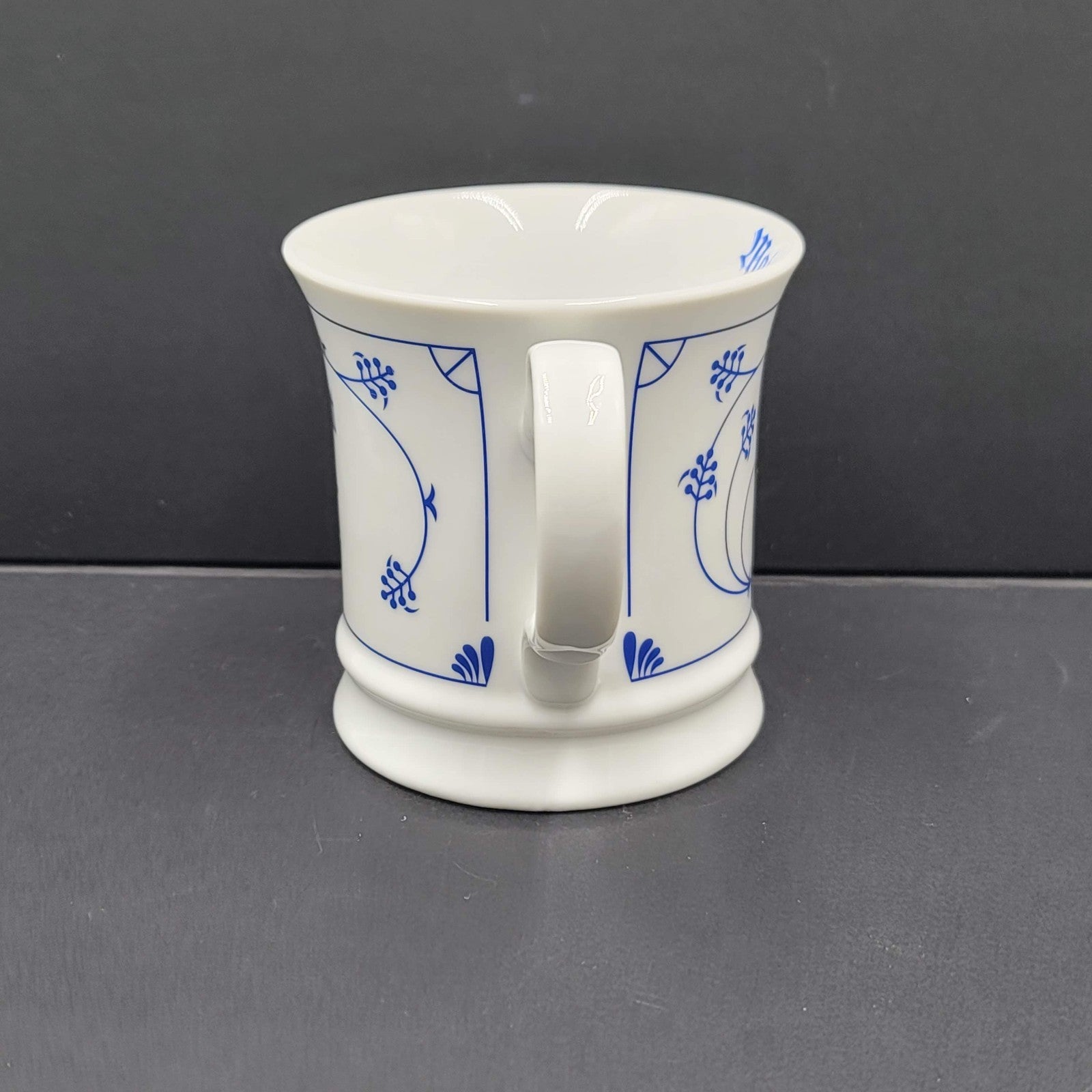 Indian Blue Coffee Mug Finnish White and Blue Tea Cup Ceramic