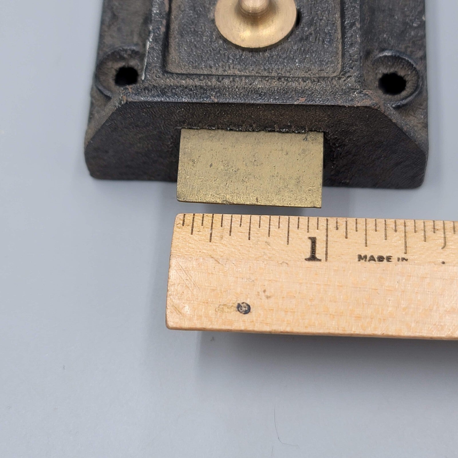Vintage ACME Surface Rim Night Latch No Keeper Reclaimed Salvage No Lock