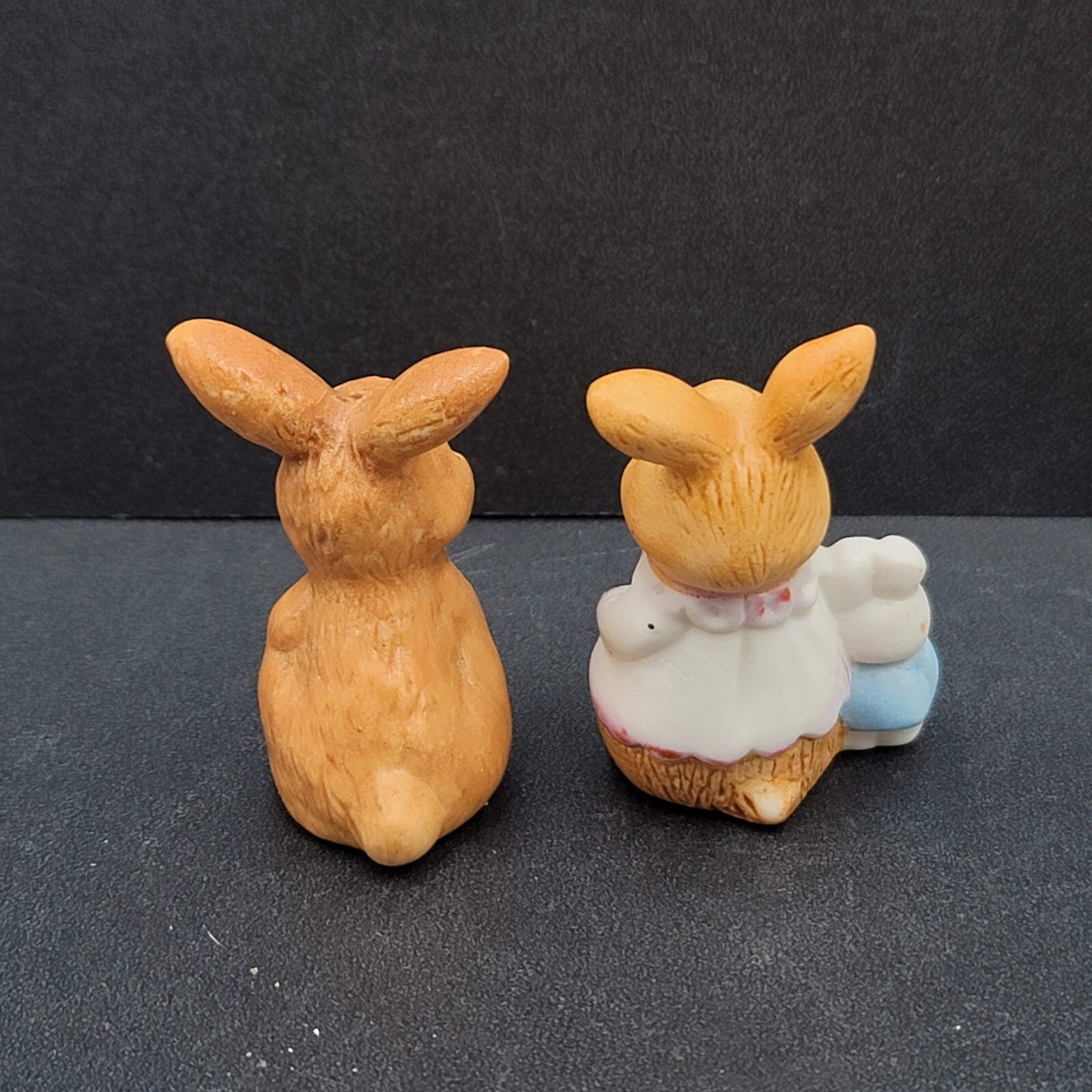 Vintage Midwest Of Cannon Falls Miniature Bunny Rabbit Pair Easter Spring