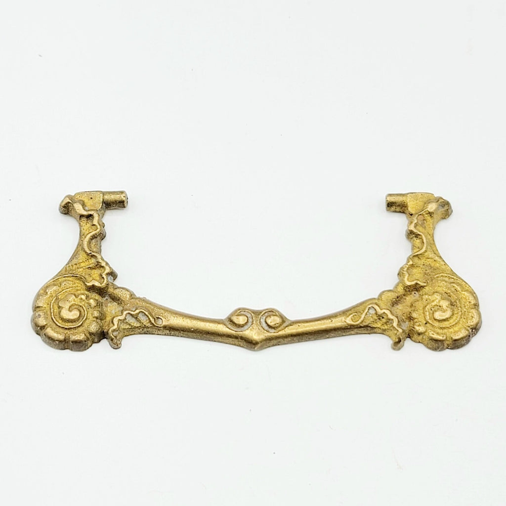 Vintage Brass Bail Pull Handle Replacement 3" Salvage Hardware   .0196
