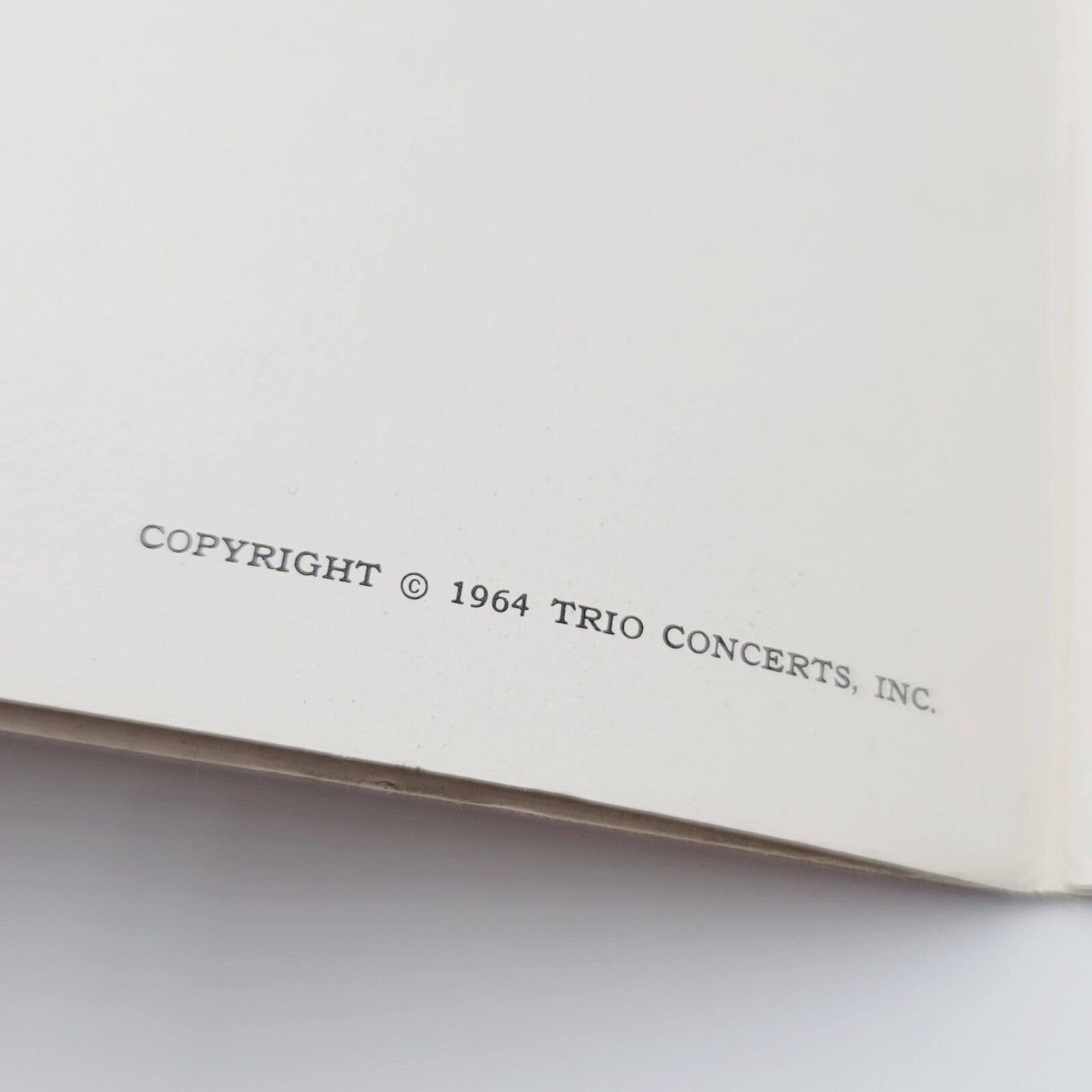 Peter Paul and Mary concert book Paperback 1964