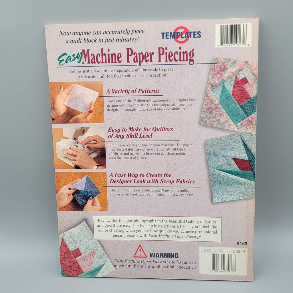 Vintage Easy Machine Paper Piecing Carol Doak Quilt Pattern Book 65 Blocks 1994