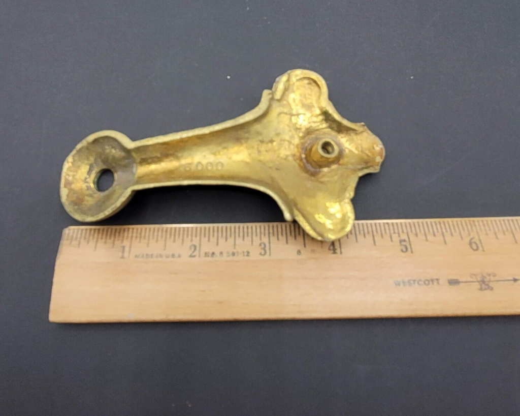 Antique Art Nouveau Deco Solid Brass Bridge Lamp Part Salvage Reclaimed