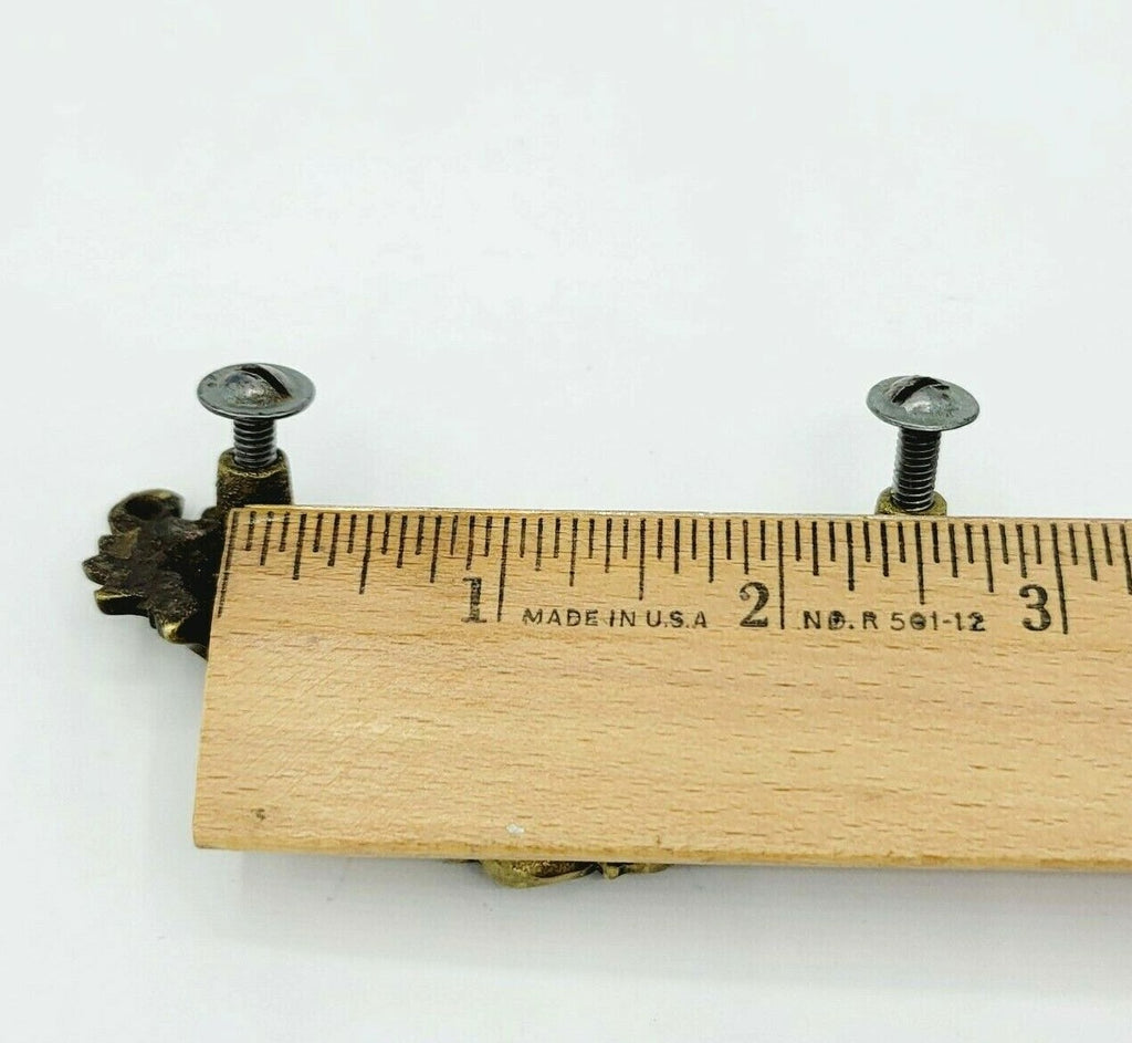 Vintage Brass Ornate Drawer Pull 3 5/8" x 1 1/2", holes 2 1/2"