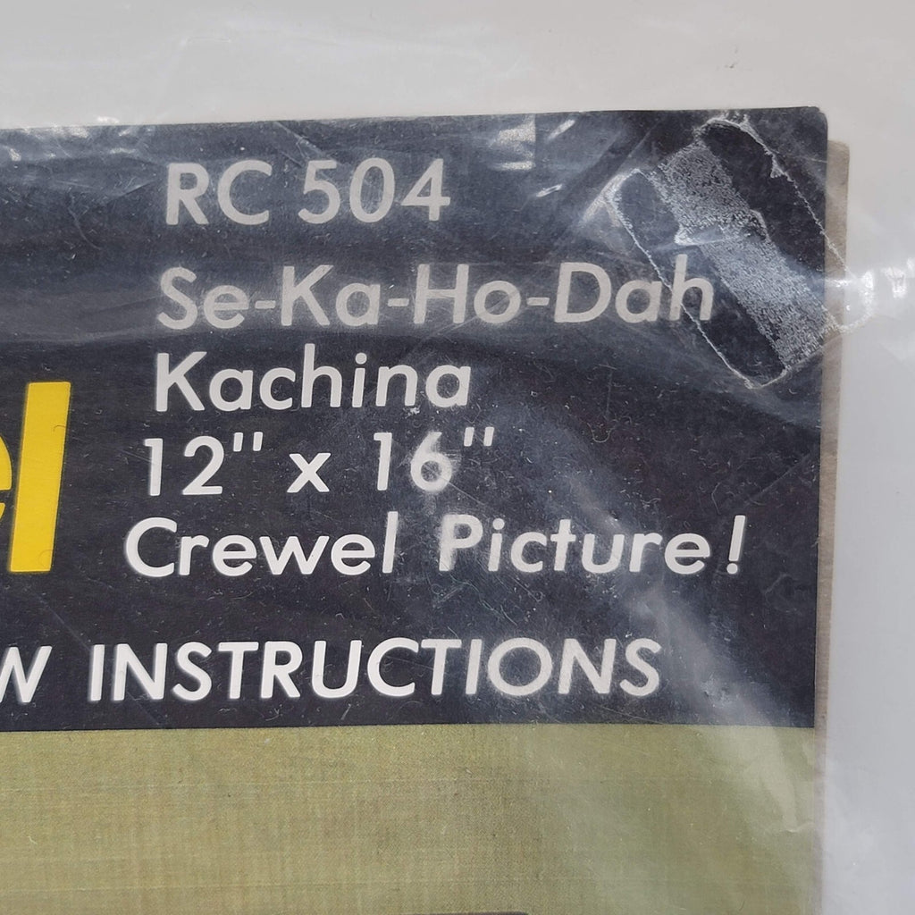 Ramsey Crafts Kachina Complete Craft Kit Crewel Embroidery 12x16"