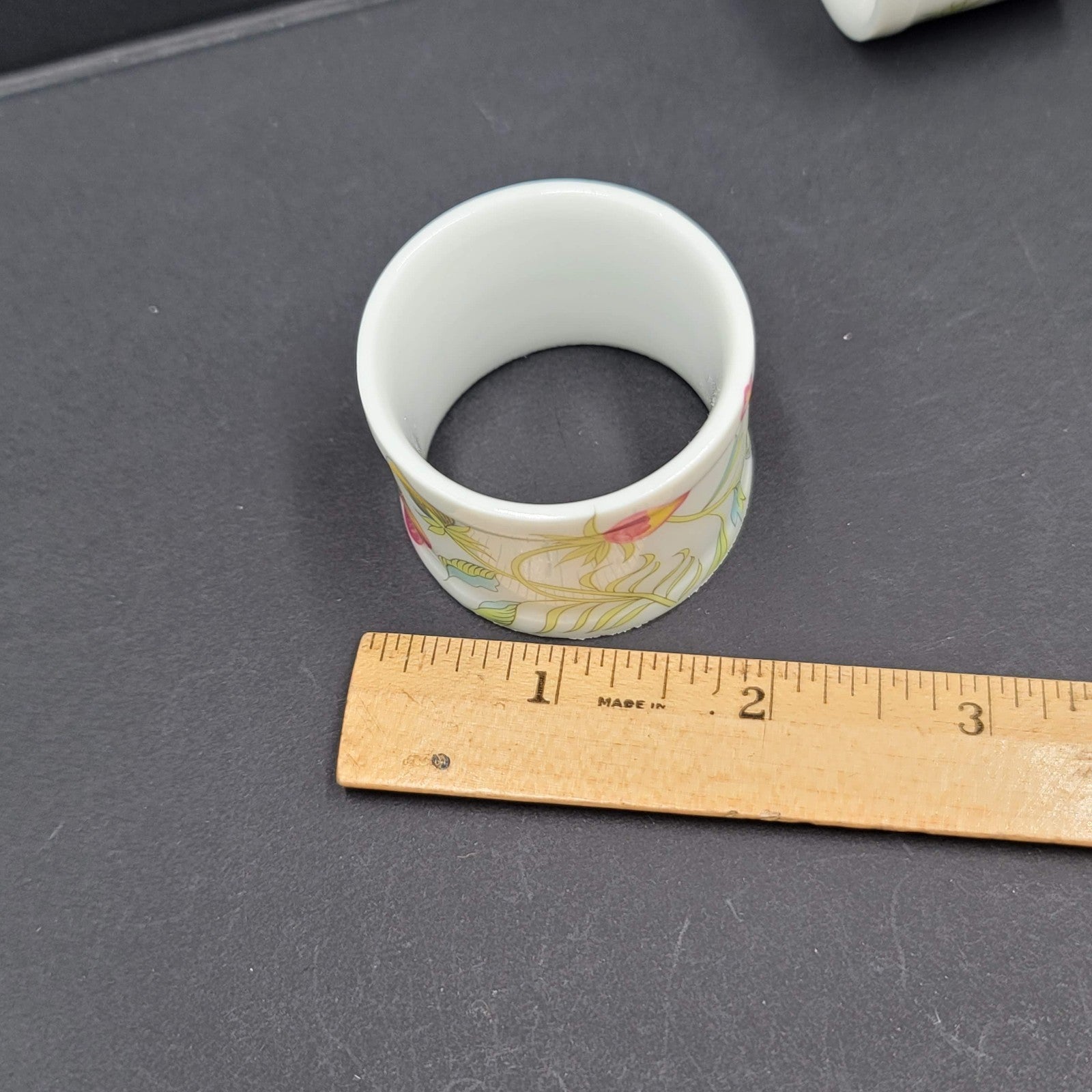 8 Napkin Rings Toscany Collection Ceramic Round Japan Table Deco Fine China
