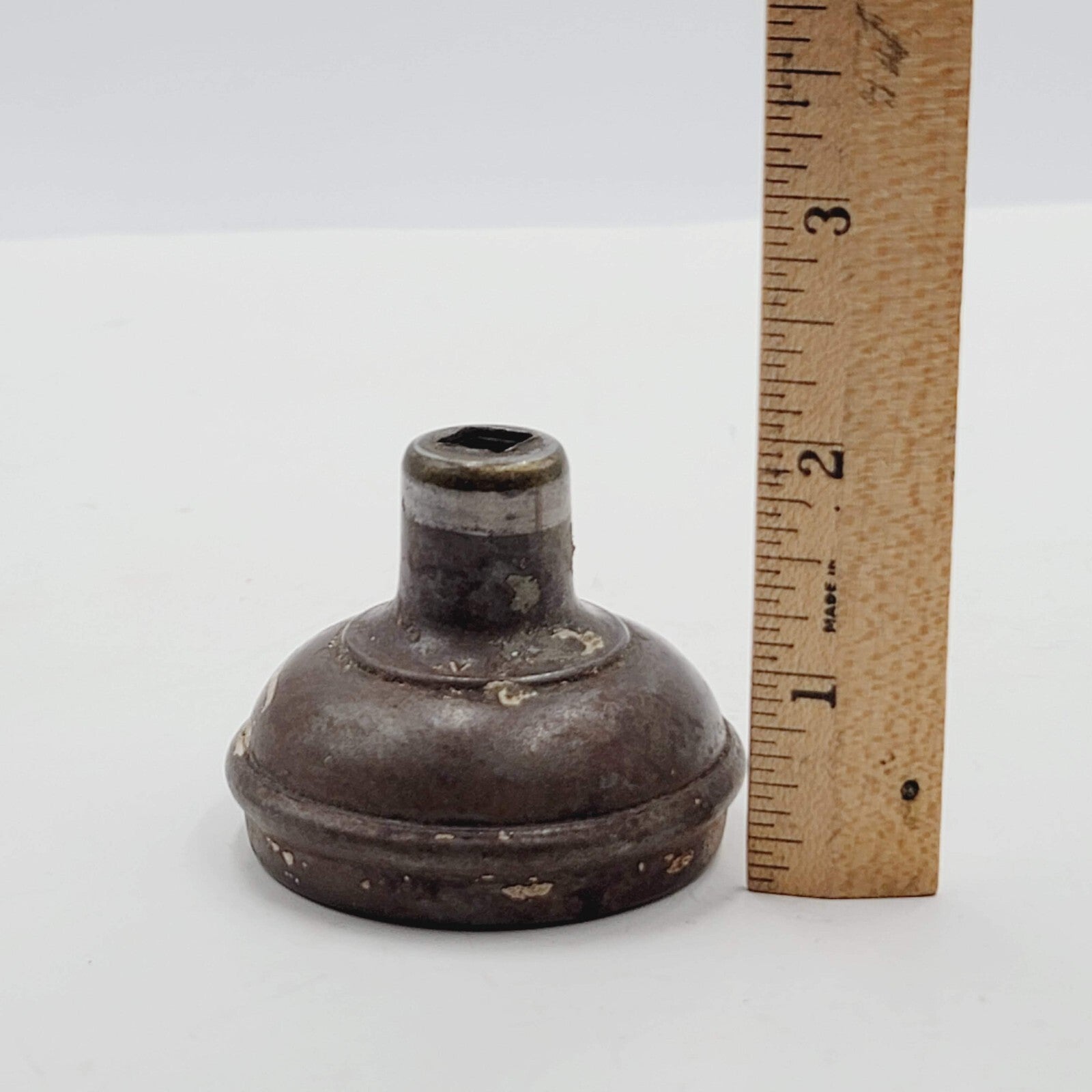 Vintage SINGLE Recessed Ornate Doorknob Salvage Door Hardware 2.25"