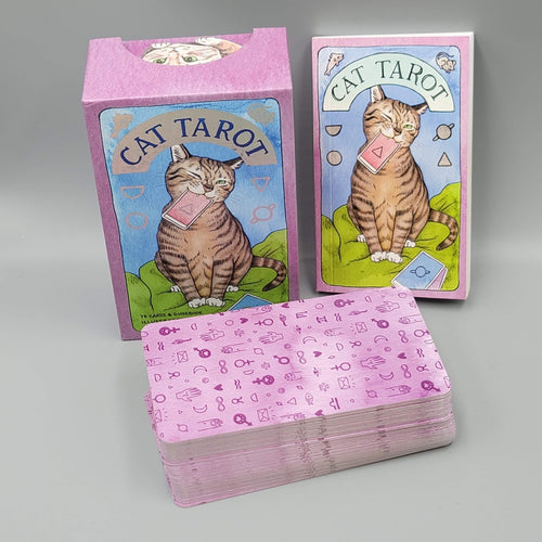 Cat Tarot 78 Cards in Box with Guidebook Illustrated by Megan Lynn Kott EUC