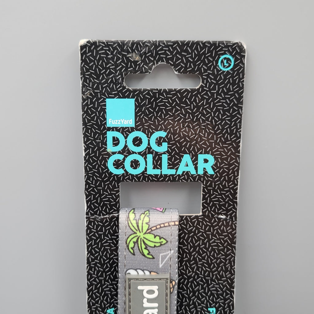 FuzzYard Gray COACHELLA Print Collar Large Puppy Dog NWT