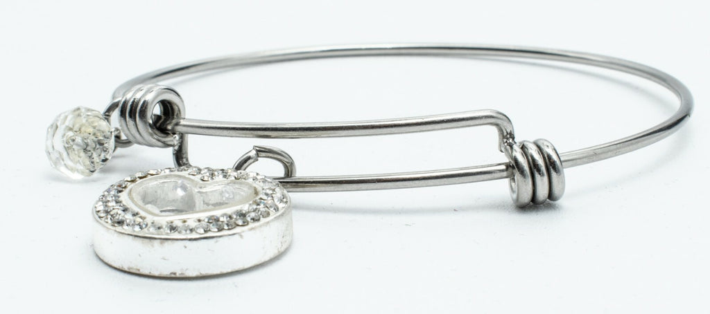 LA Heart Charm Bracelet "Mom, I Love you" "Thank you for all you do" 2 1/2"