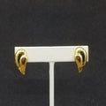 Vintage Clip on Earrings Gold Plated Statement Drop Stud 1"