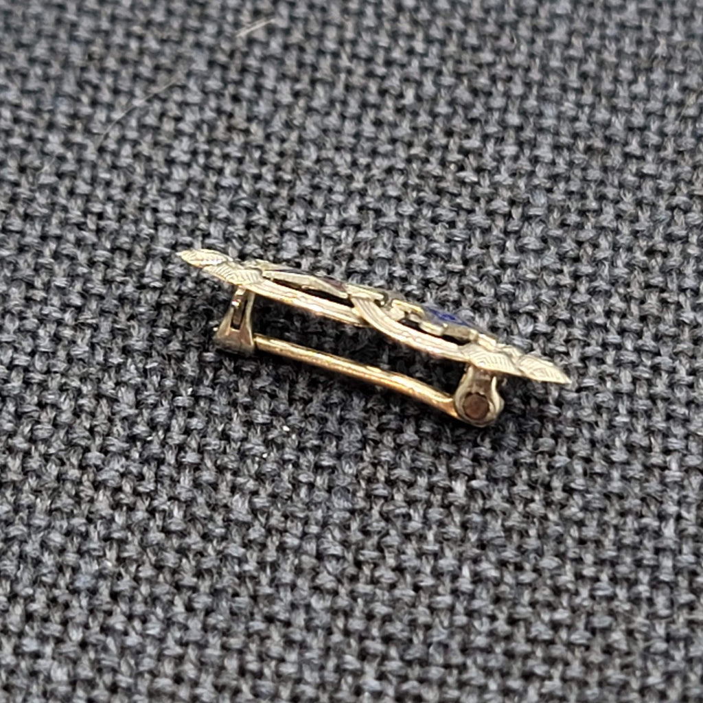 10K Gold OES Order of the Eastern Star Past Patron Masonic Pendant Pin Brooch 1g
