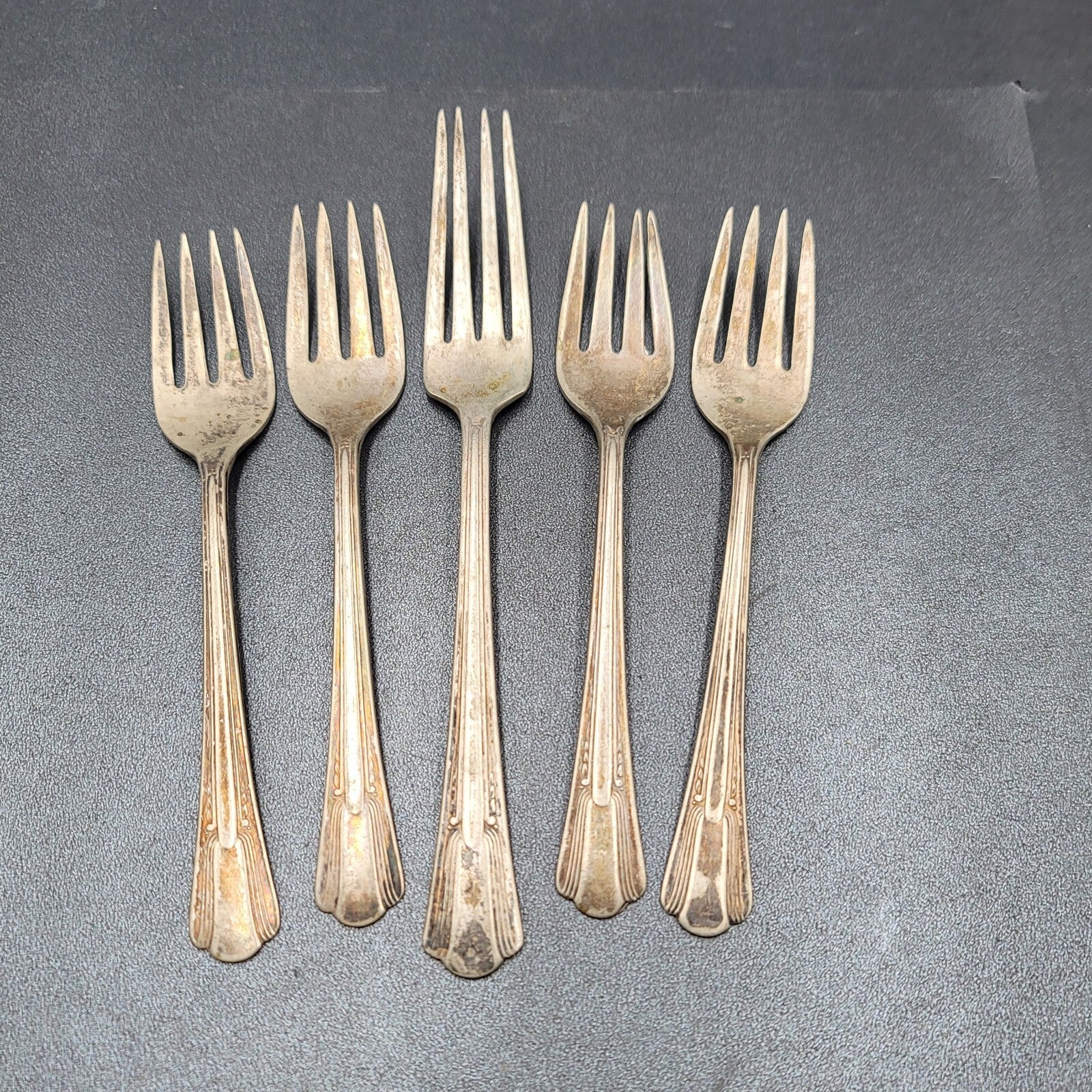 Vintage Lady Betty Silver plate Forks Lot of 5
