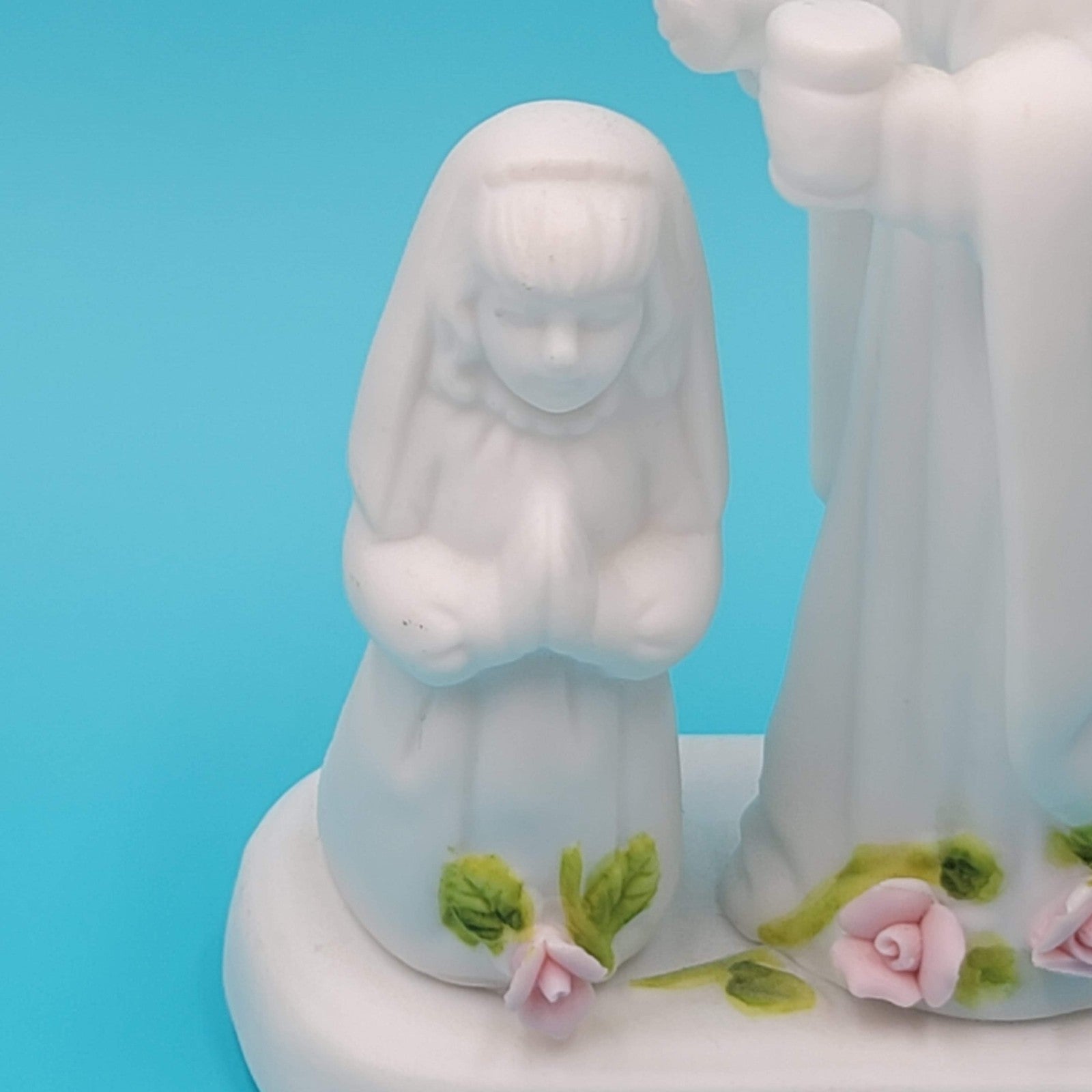 Vintage Porcelain First Communion Girl Jesus Figurine Religious Collectible