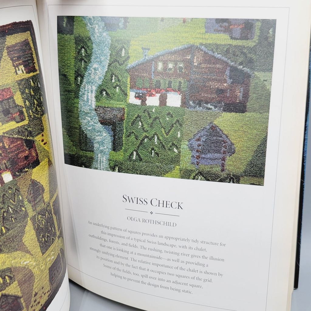 Hooked Rugs Ann Davies Emma Tennant 1995 Hardcover Craft Patterns Vintage Book