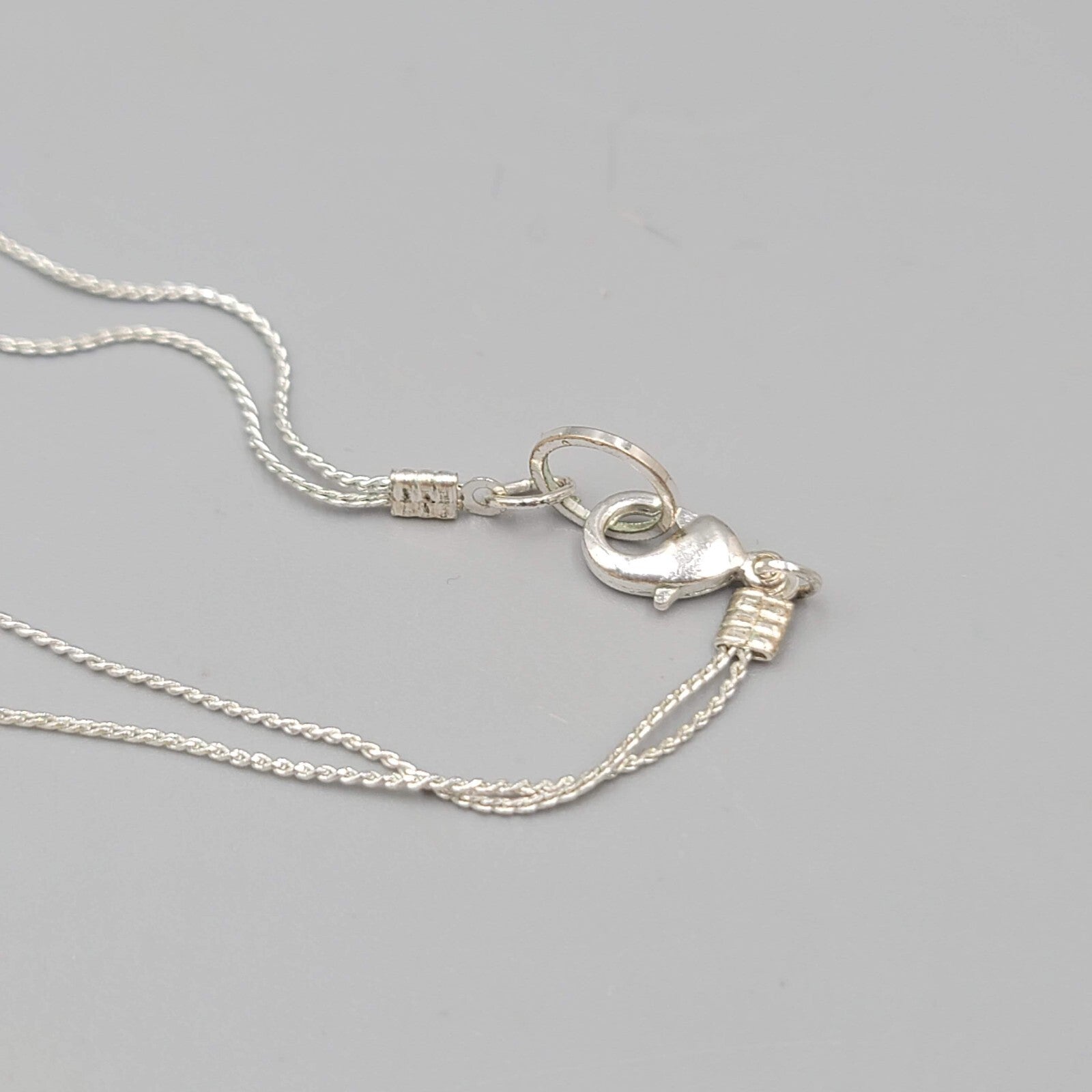 Yellow Bead Long Necklace Silver tone White Polka Dots 30" Double Strand Station