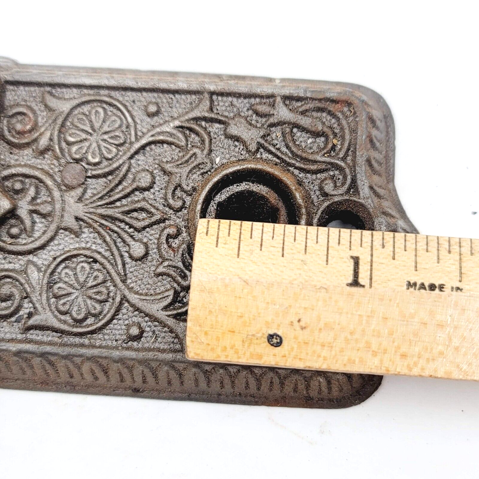 Antique Ornate Surface Mount Mortise Lock No Keeper No Key 1108B