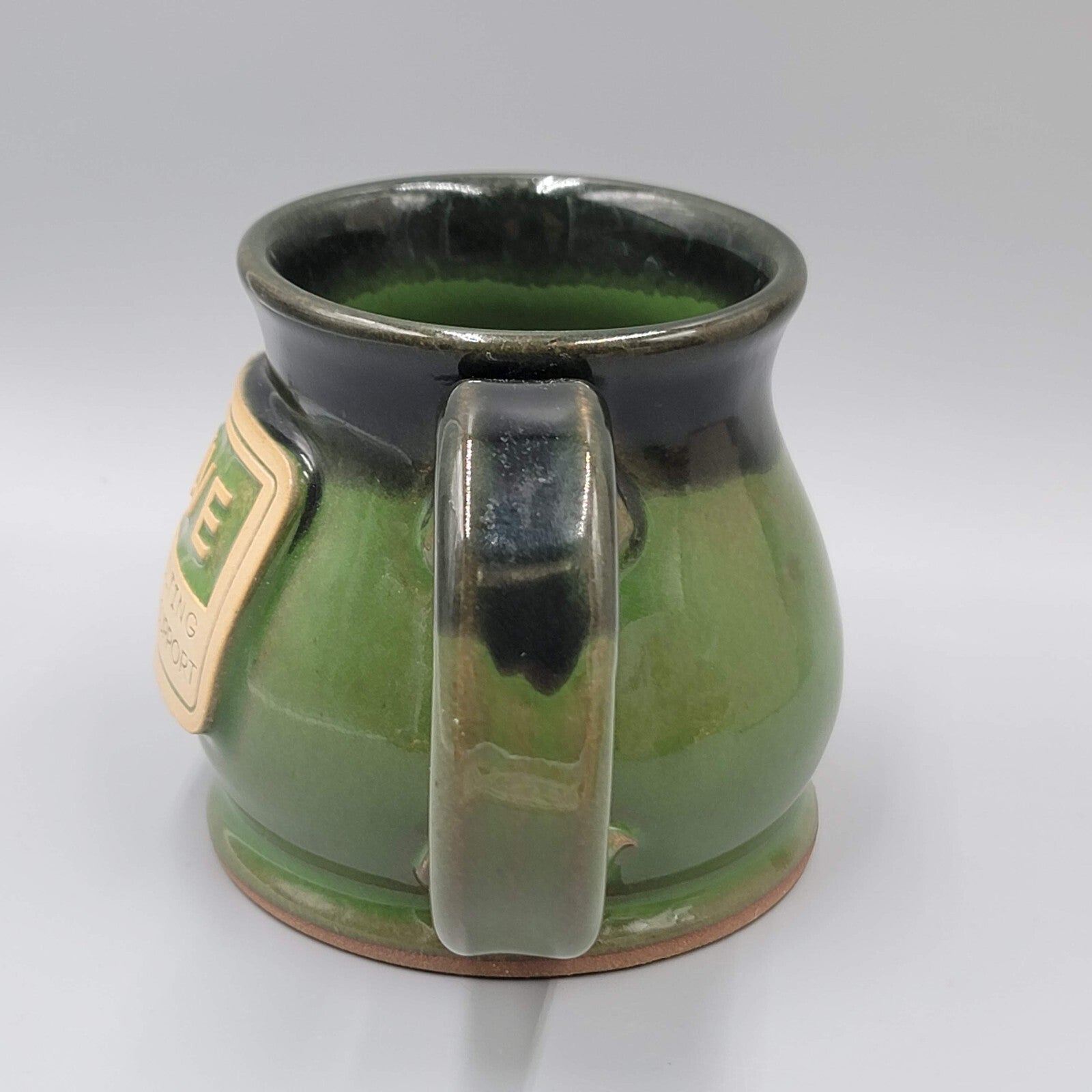 Sunset Hill Stoneware Coffee Mug Green LIVE Consulting Denver IT Support