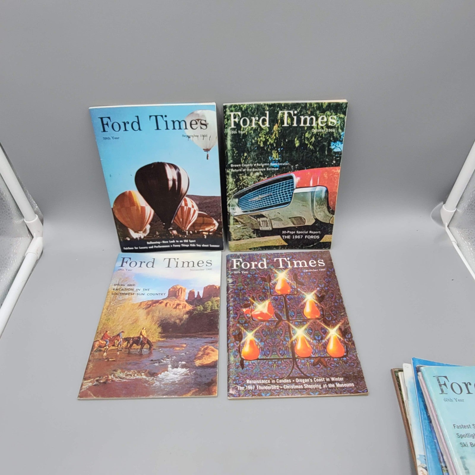 Vintage Ford Times Magazines Lot of 24 FULL YEARS 1966 & 1967