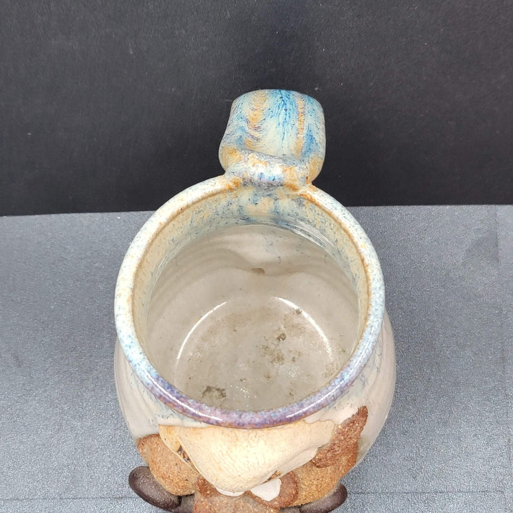 Robert Eakin SIGNED Studio Art Pottery Ugly Face Mug Keystone  5"