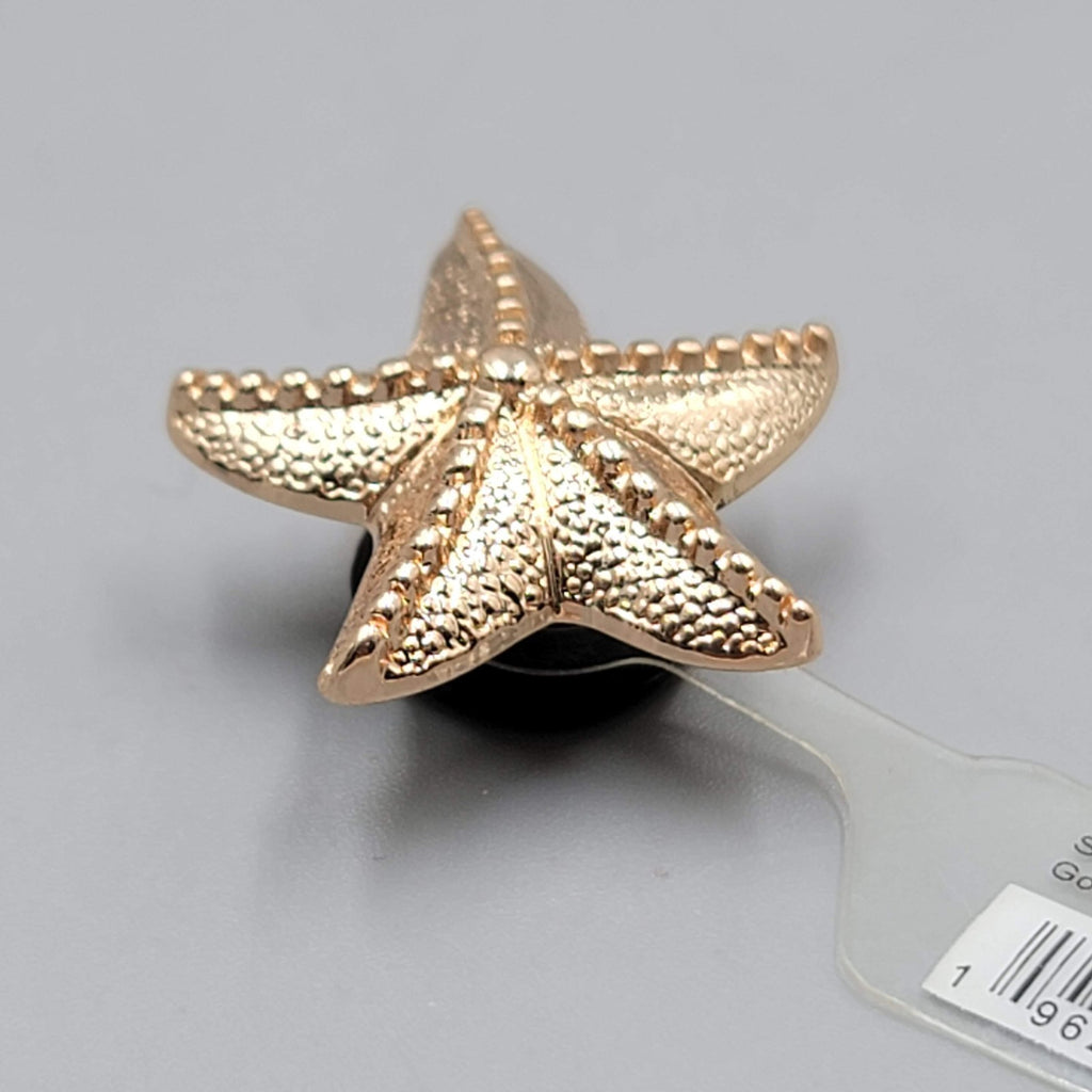 Crocs Shoe Charms Jibbitz Gold tone Starfish NWT