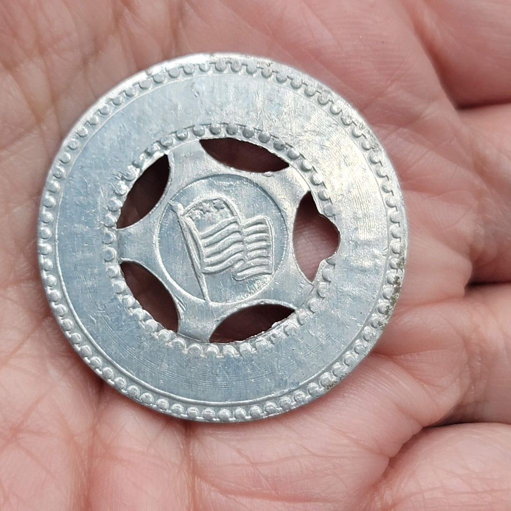 Vintage Aluminum Good Luck Token Coin Jan Hoffman 1.25"