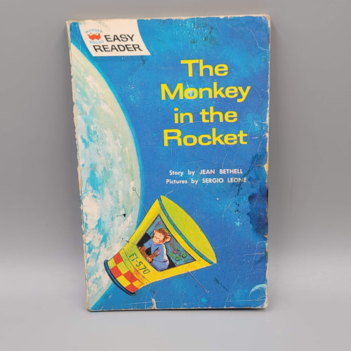 Childrens The Monkey In The Rocket Wonder Books Easy Reader PB 1962
